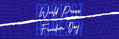 World Press Freedom Twitter header (cover) Image Preview