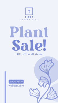 Artistic Plant Sale Instagram story Image Preview