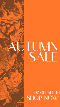 Autumn Leaves Sale Instagram Story Design