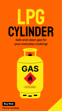 Gas Cylinder Instagram Story Design