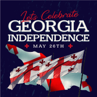 Let's Celebrate Georgia Independence Linkedin Post Image Preview