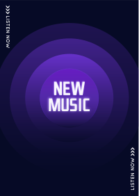 New Music Button Flyer Design