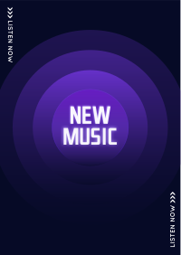 New Music Button Flyer Image Preview