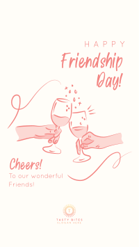 Friendship Day Cheers Facebook Story Design