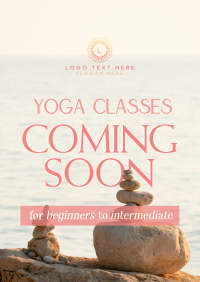 Yoga Classes Coming Poster Design