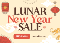Lunar New Year Sale Postcard Design