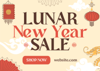 Lunar New Year Sale Postcard Image Preview