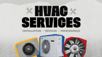 Retro HVAC Service Animation Image Preview