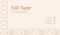 Minimalist Elegant Geometric Business Card Preview