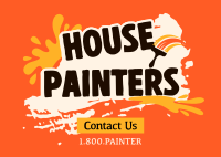House Painters Postcard Design