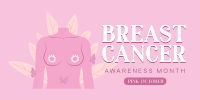 Fight for Breast Cancer Twitter post Image Preview