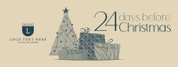Fancy Christmas Countdown Facebook cover Image Preview