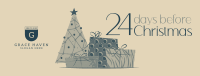 Fancy Christmas Countdown Facebook cover Image Preview