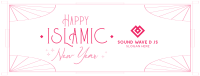 Elegant Islamic Year Facebook cover Image Preview