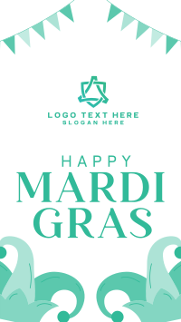 Mardi Gras Celebration Facebook story Image Preview