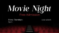 Movie Night Cinema Facebook event cover Image Preview