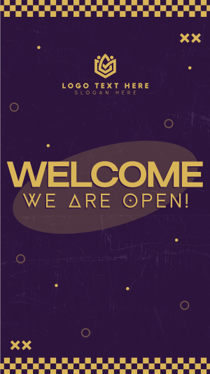 Neon Welcome Facebook story Image Preview