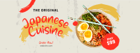 Original Japanese Cuisine Facebook Cover Image Preview