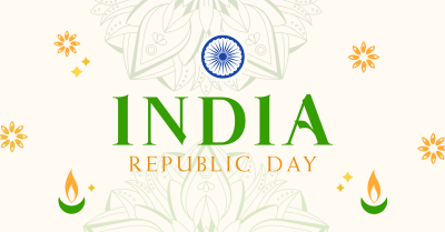 Decorative India Day Facebook ad Image Preview