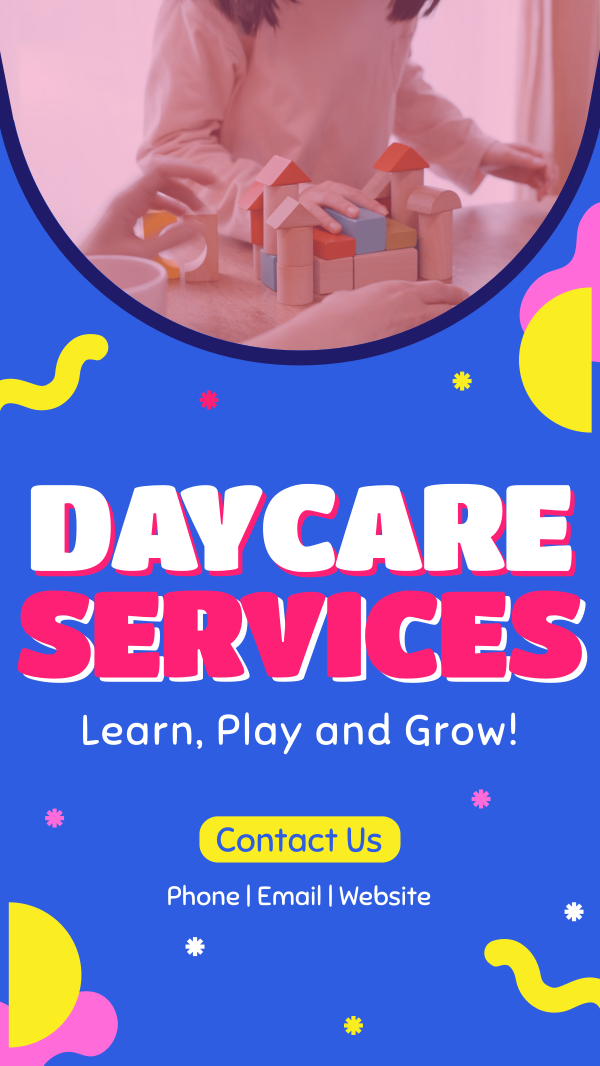 Learn and Grow in Daycare Instagram Story Design Image Preview