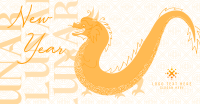 Chinese New Year Dragon Facebook Ad Design