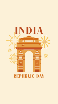 India Gate Facebook Story Design