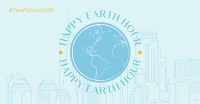 Earth Hour Lineart Facebook ad Image Preview