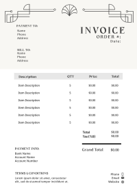 Elegant Deco Invoice Image Preview