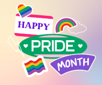 Stick on the Pride Facebook Post Design