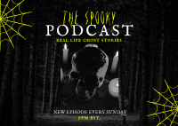 Paranormal Podcast Postcard Design