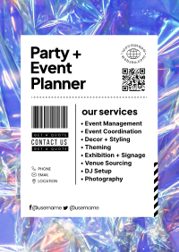 Fun Party Planner Poster Design