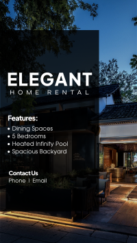 Elegant Home Rental Facebook Story Design