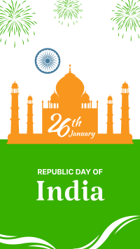 Indian Republic Day Landmark Facebook Story Design