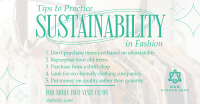 Sustainable Fashion Tips Facebook ad Image Preview