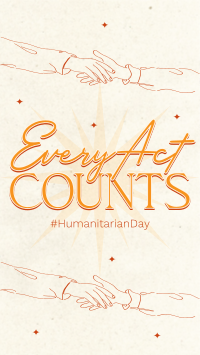 Humanitarian Day Doodles Instagram Reel Design