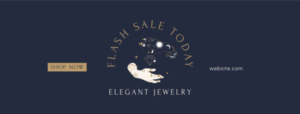 Jewelry Flash Sale Facebook Cover Design Image Preview