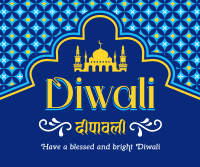 Blessed Bright Diwali Facebook post Image Preview