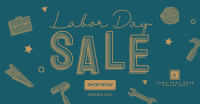 It's Sale This Labor Day Facebook Ad Design
