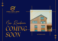 New Residence Coming Soon Postcard Image Preview