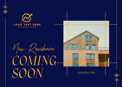 New Residence Coming Soon Postcard Image Preview