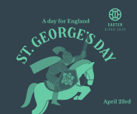 Happy St. George's Day Facebook Post Design