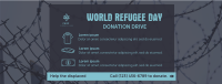 World Refugee Day Donation Drive Facebook cover Image Preview