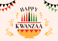 Kwanzaa Banners Postcard Image Preview