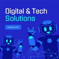 Digital & Tech Solutions Instagram Post Design