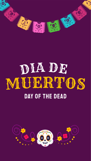 Festive Dia De Los Muertos Facebook story Image Preview