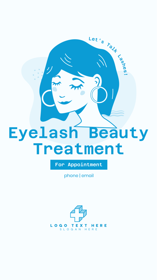 Eyelash Treatment Facebook Story Design