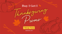 Thanksgiving Buy 1 Get 1 Facebook event cover Image Preview