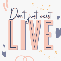 Live Your Life Instagram Post Design