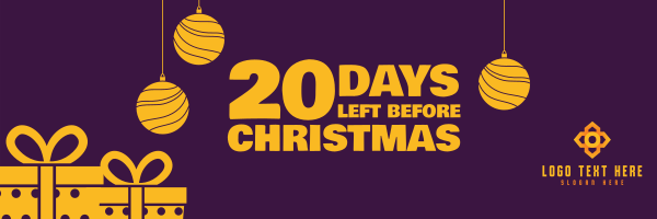 Exciting Christmas Countdown Twitter Header Design Image Preview