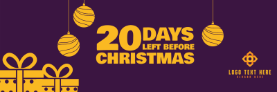 Exciting Christmas Countdown Twitter header (cover) Image Preview